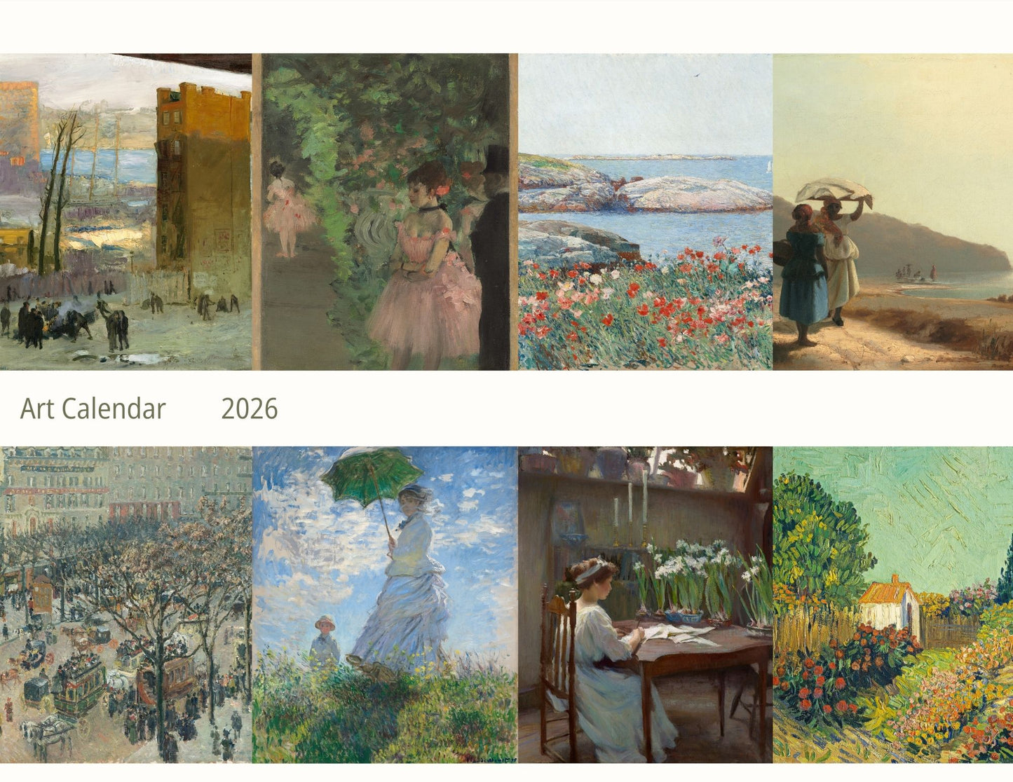 Impressionist Art 2026 Wall Hanging Calendar, 12 Month