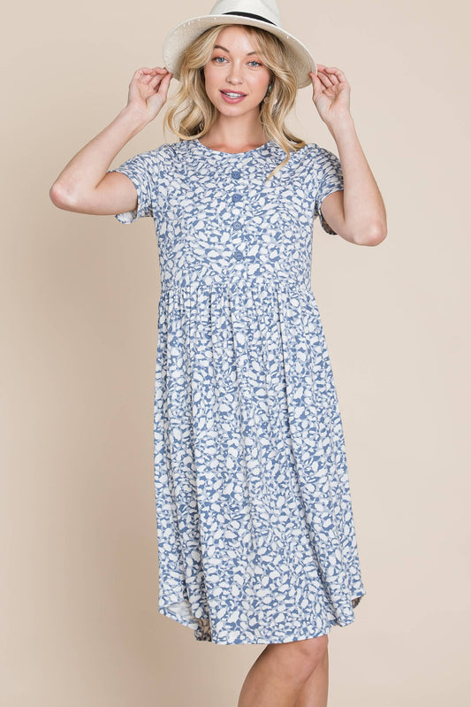 Light Blue Baby Doll Dress