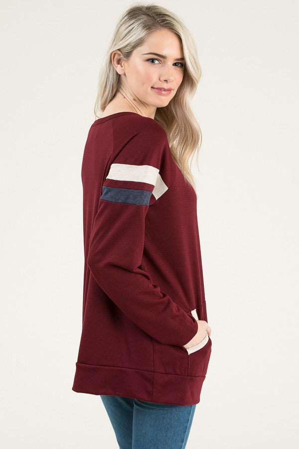 Maroon Pullover