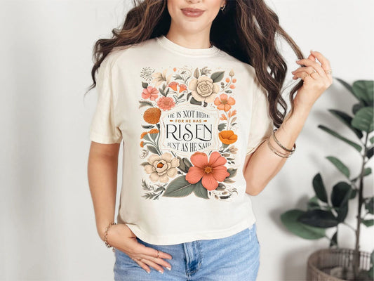 He is Risen Premium Easter Tee