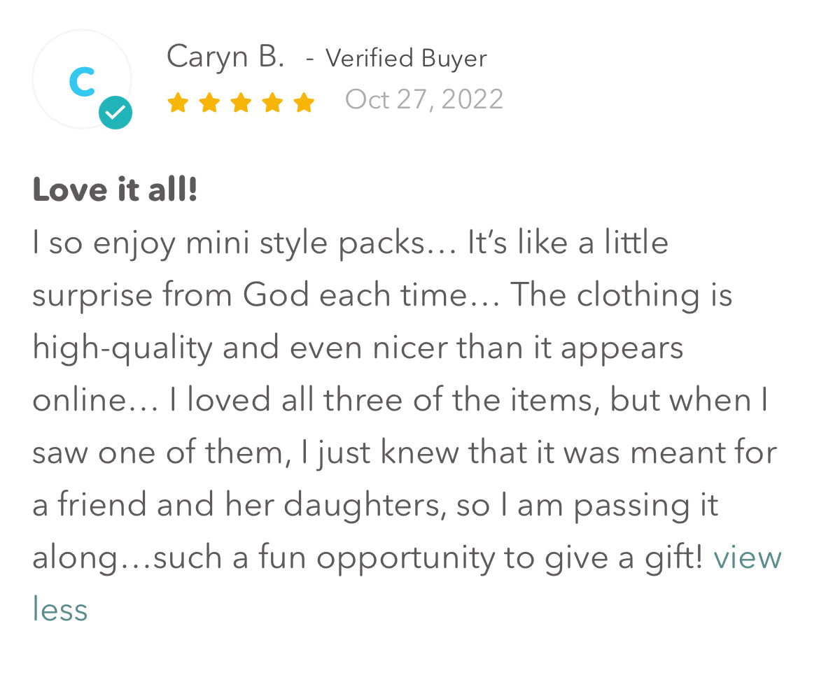 Mini Style Packs