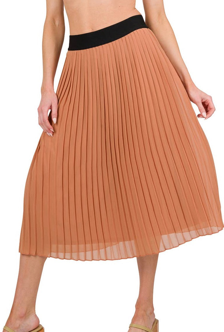 Chiffon Pleated Skirt