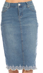 Load image into Gallery viewer, Sweetheart Denim Skirt

