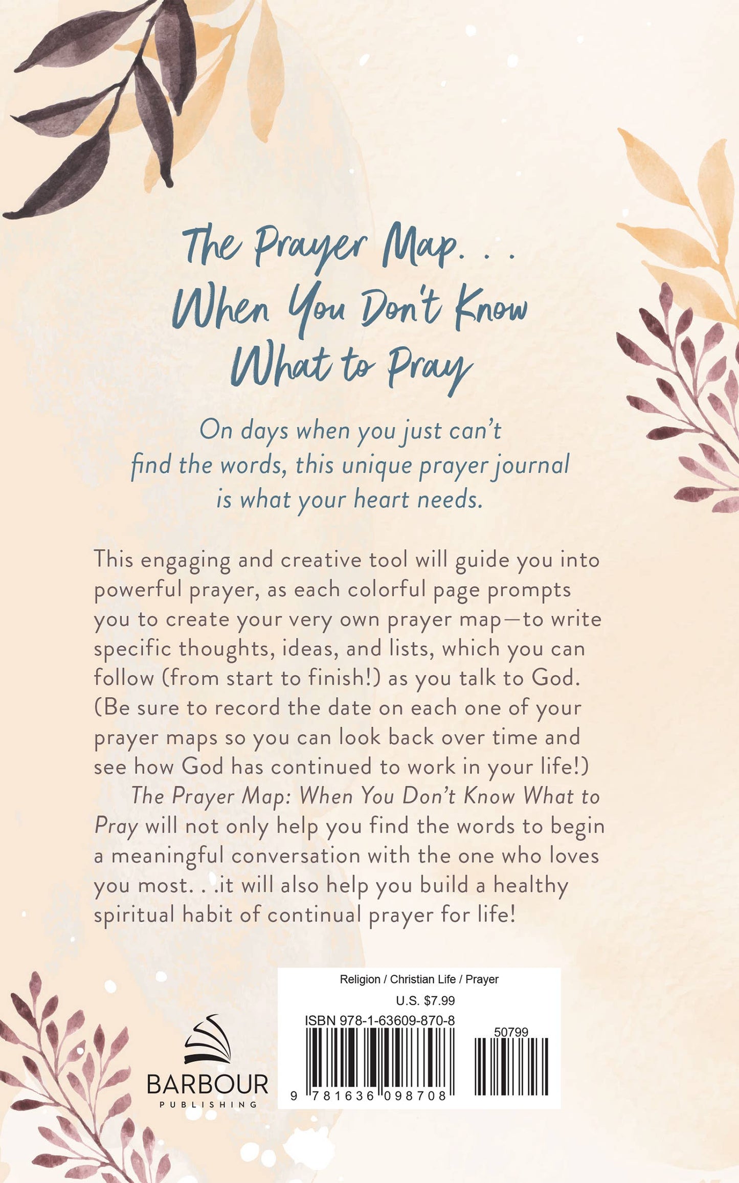 Journal "The Prayer Map: When You Don't Know What to Pray"