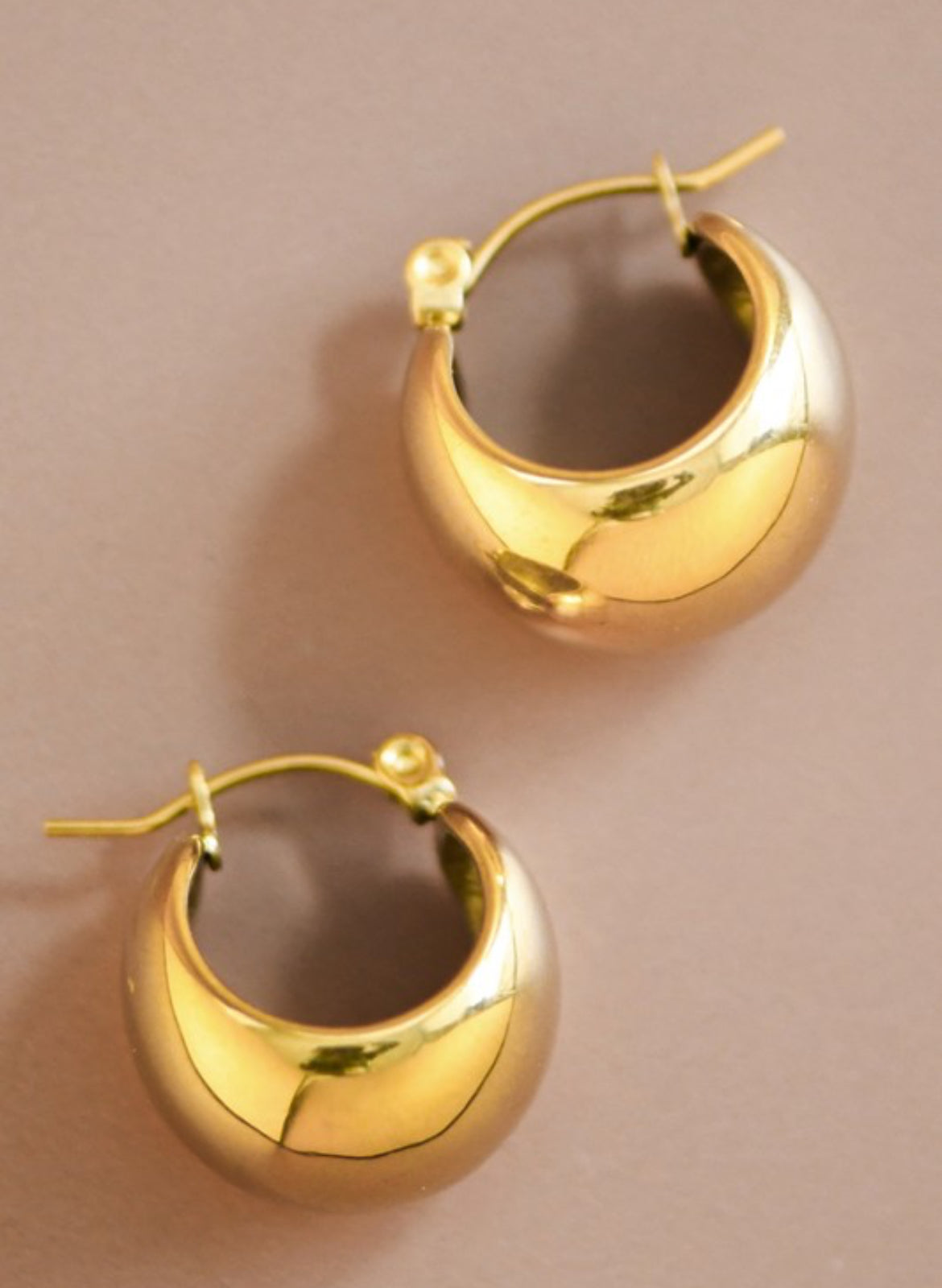 Gold Huggies Earrings