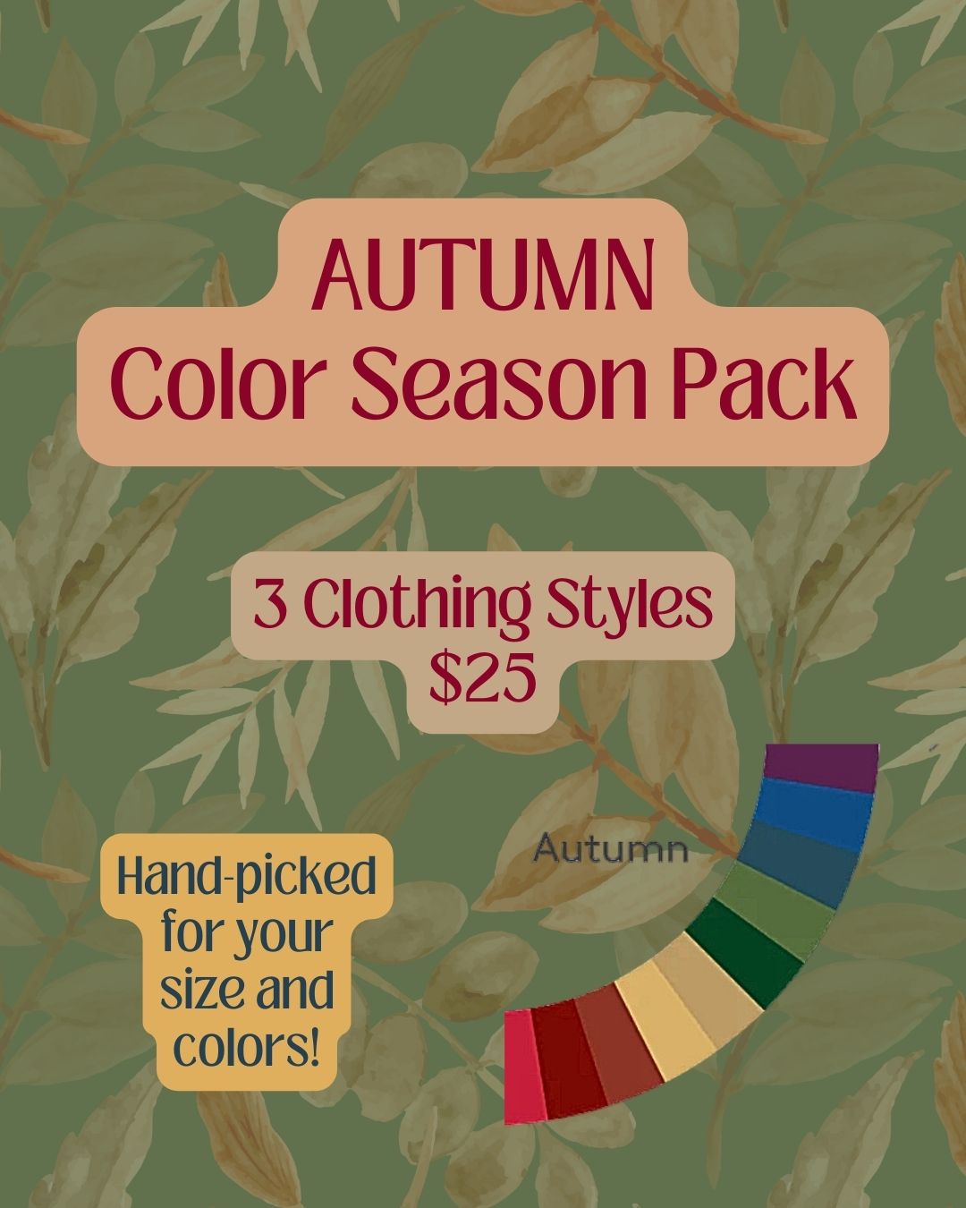 Autumn Color Season Wardrobe Pack