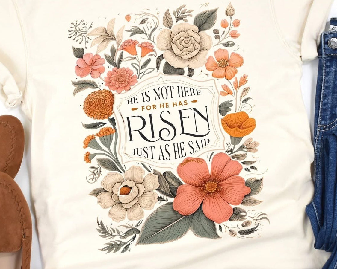 He is Risen Premium Easter Tee