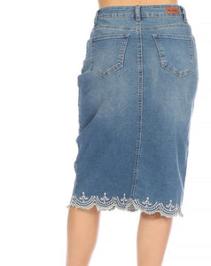 Sweetheart Denim Skirt