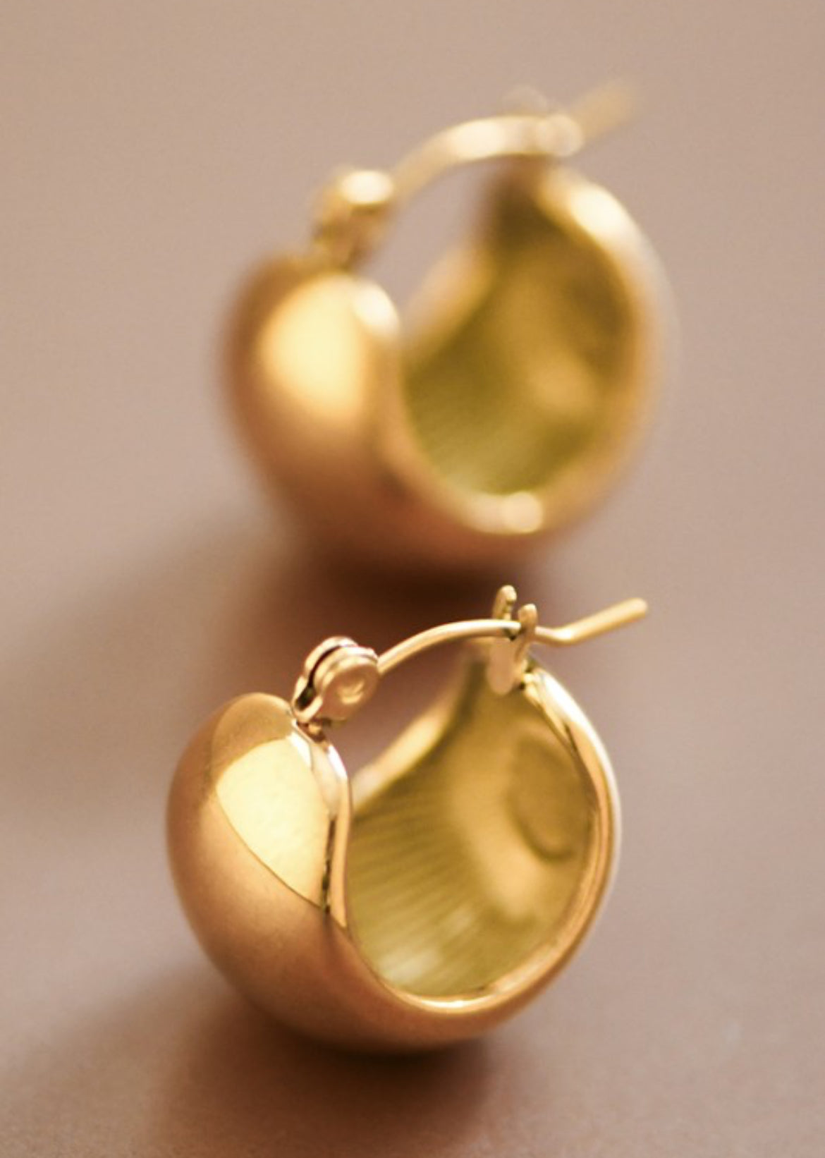 Gold Huggies Earrings