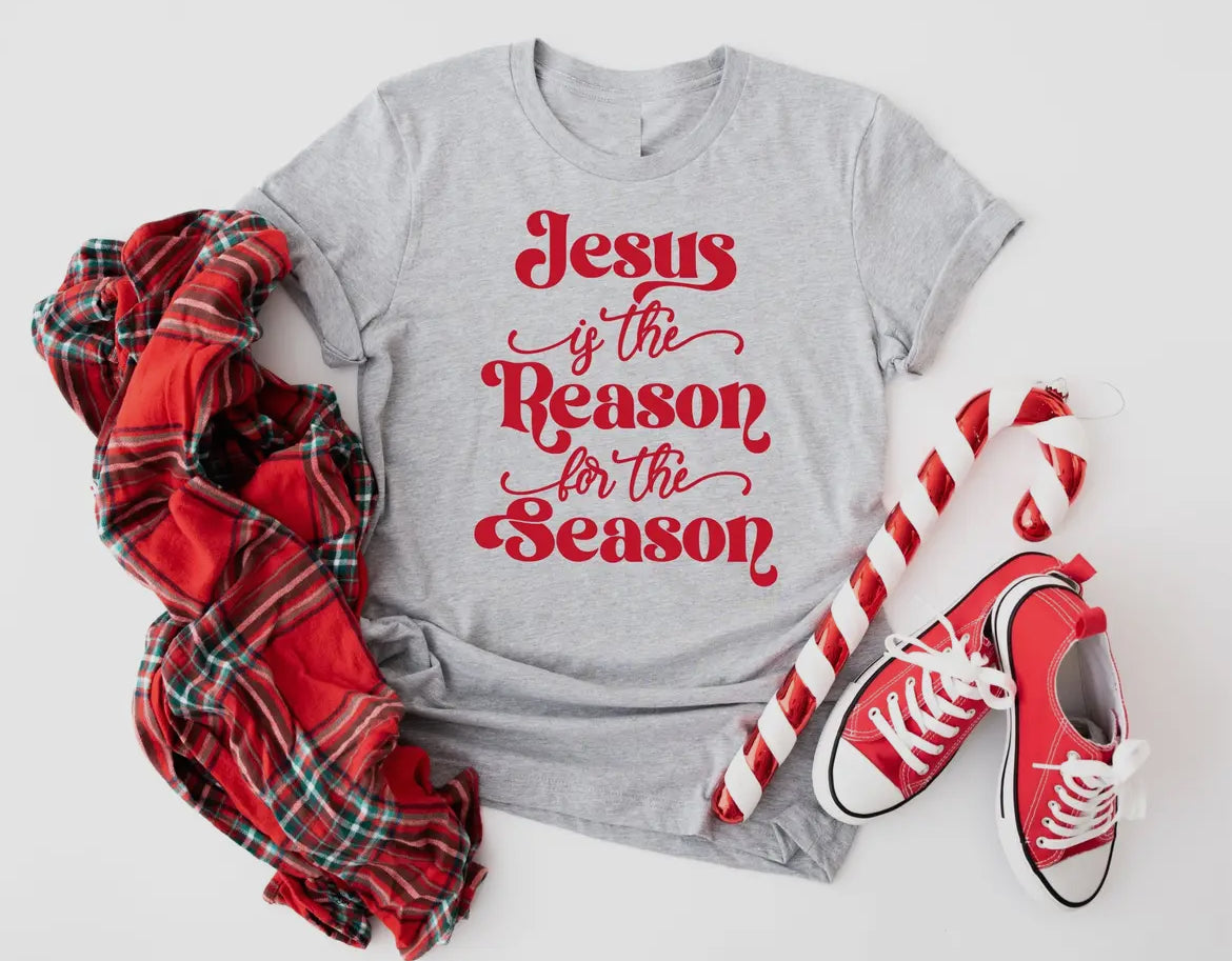 Jesus is the Reason Tee - Cream (Only S Left)