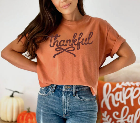 Thankful Ribbon T-Shirt (Only M Left)