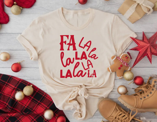 Fa La La Christmas T-Shirt (Only L left)