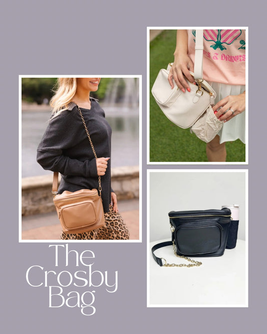 The Crosby Bag - Black, Brown, or Ivory