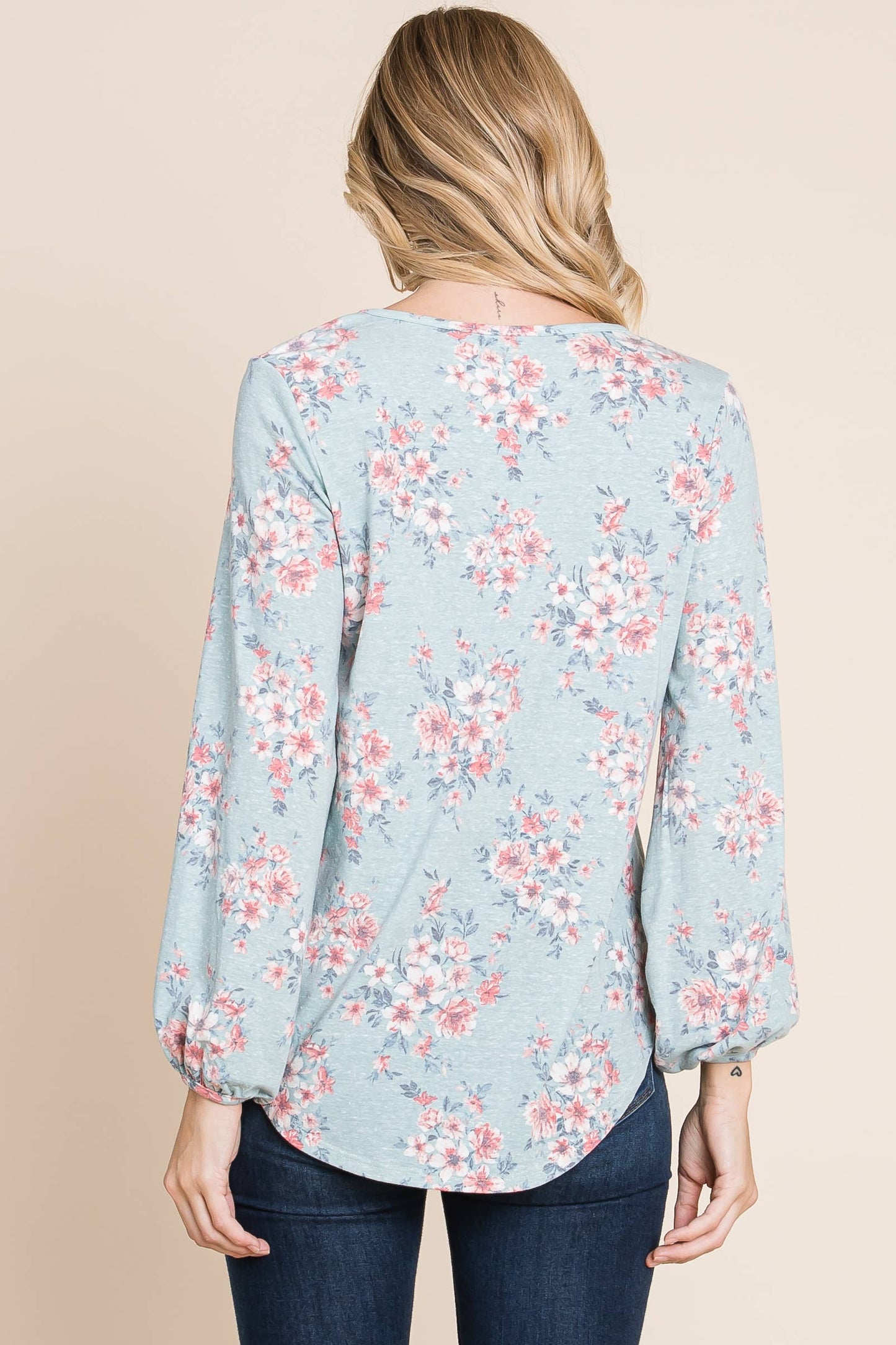 Forget-Me-Not Long Sleeve Top