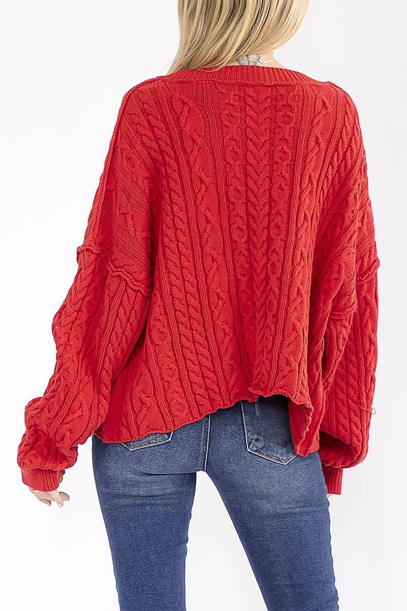 Star-Spangled Slouch Sweater