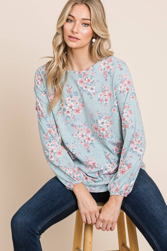 Forget-Me-Not Long Sleeve Top