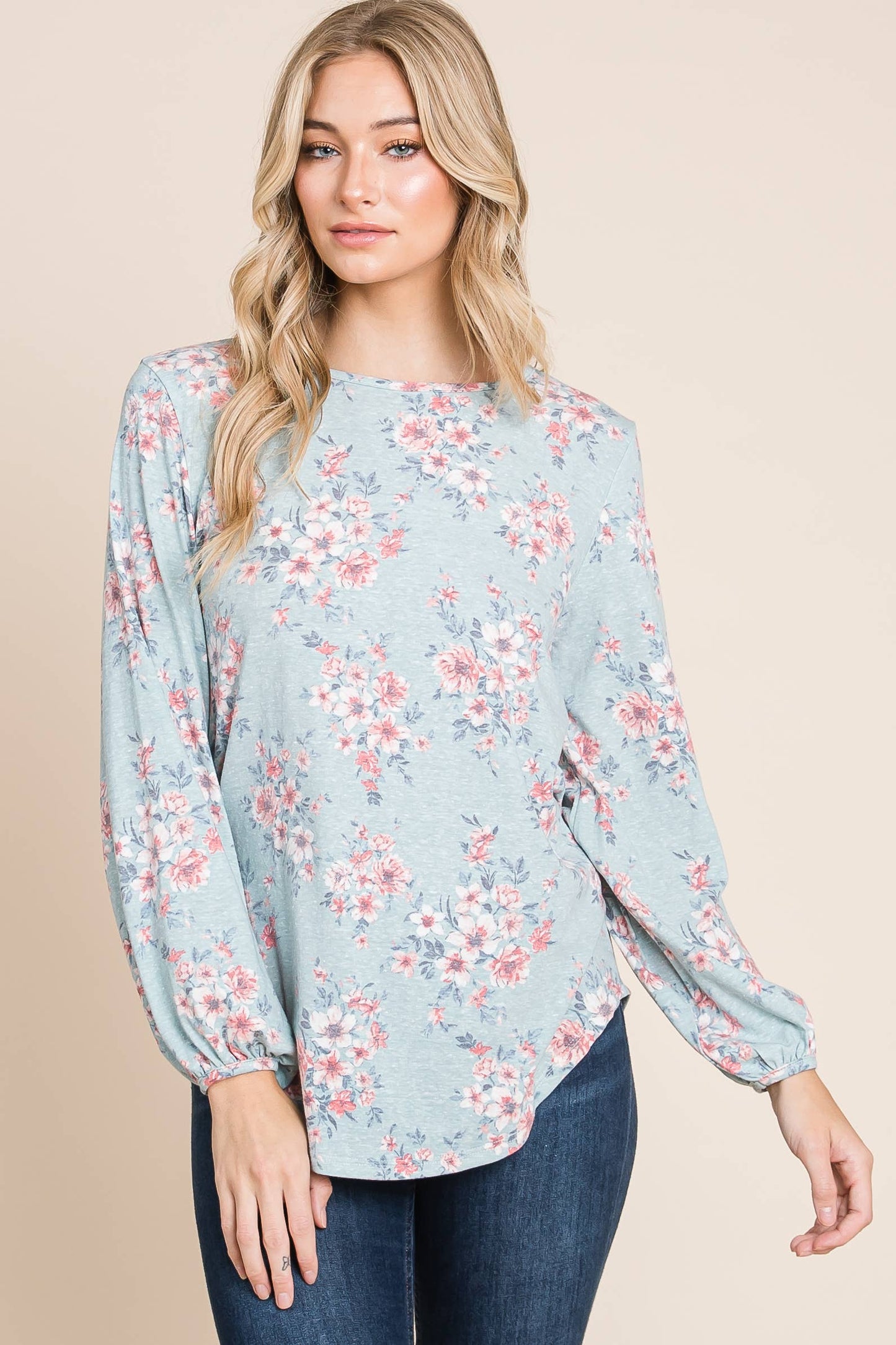 Forget-Me-Not Long Sleeve Top