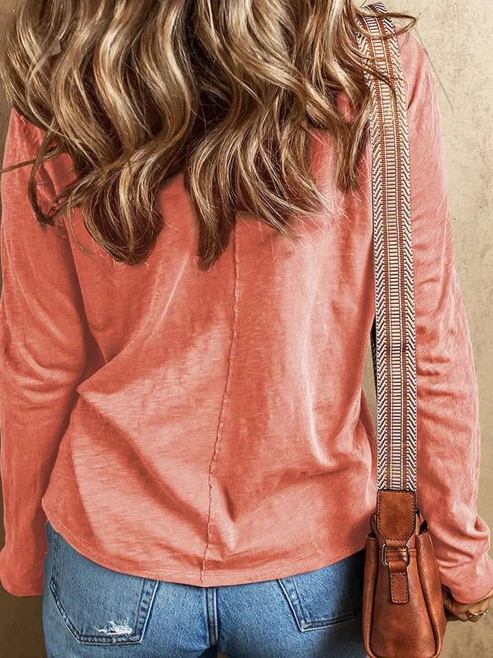 Blooming Patchwork Long Sleeve Tee