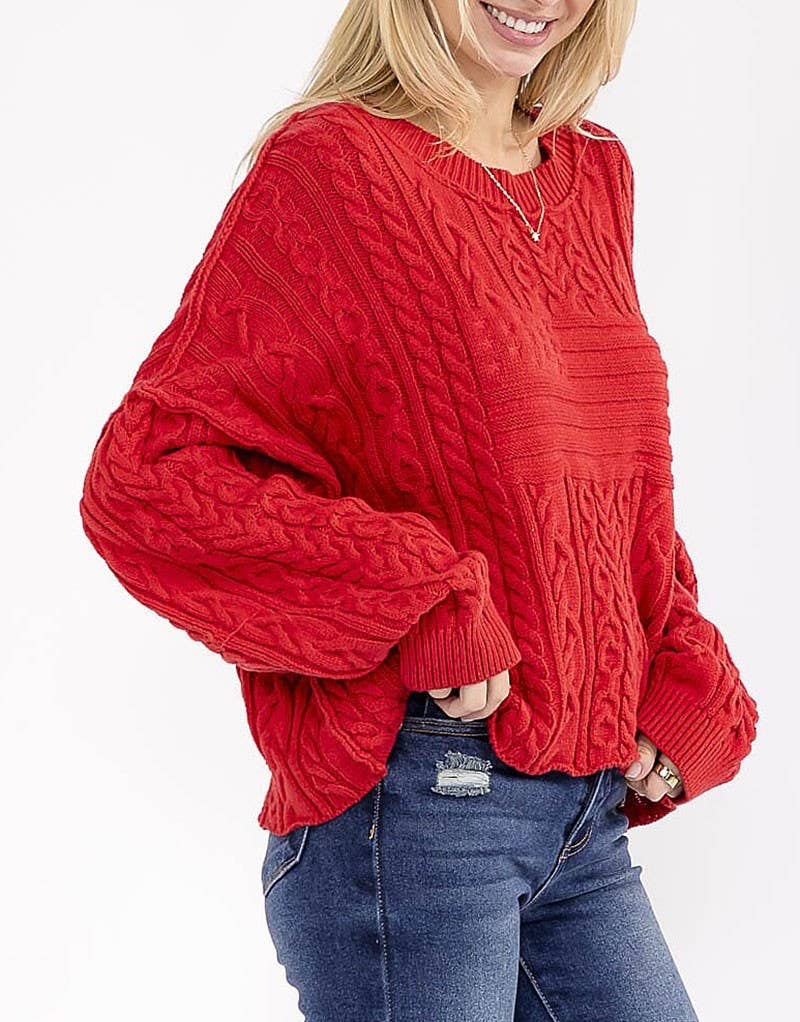 Star-Spangled Slouch Sweater