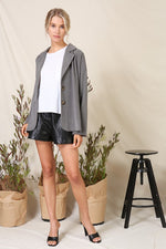 Load image into Gallery viewer, Gray Oversized Blazer
