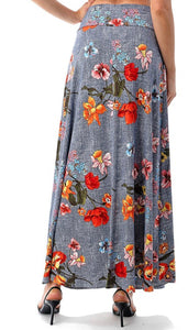 Floral Maxi Skirt (XL & 2XL)
