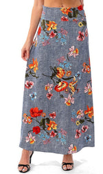 Load image into Gallery viewer, Floral Maxi Skirt (XL &amp; 2XL)
